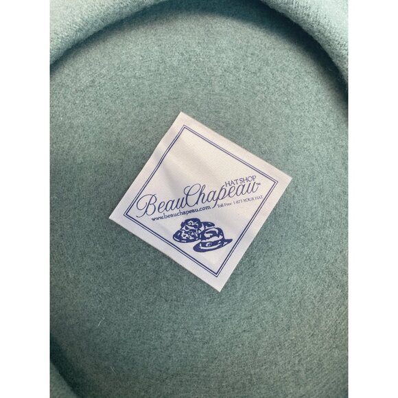 BeauChapeau Wool Beret Hat Green One Size Made In Canada - Picture 7 of 9